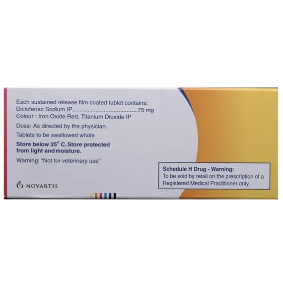 voveran sr 75mg tablet 10's